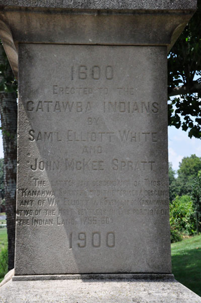 Catawaba Indian monument plaque