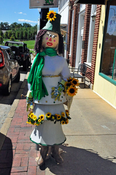 flower girl upside down scarecrow