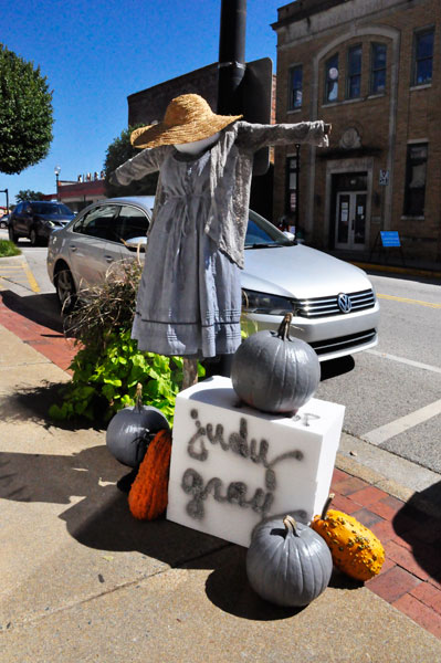 Judy Gray upside down scarecrow