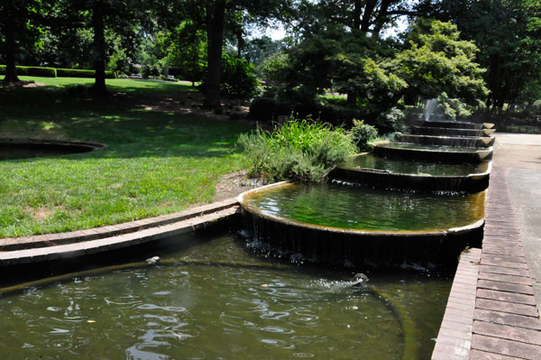 waterfall and pond at Glencairn Garden