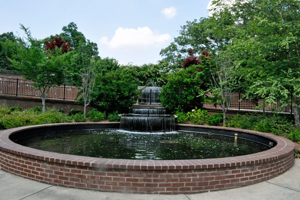 pond and waterfall in Glencairn Garden