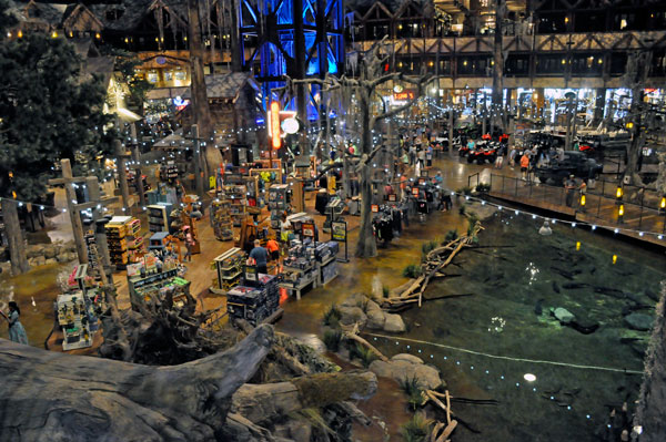 inside Bass Pro Shop in Memphis