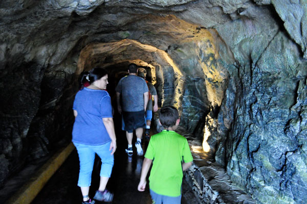 Renee, Alex and Anthony in the tunnel