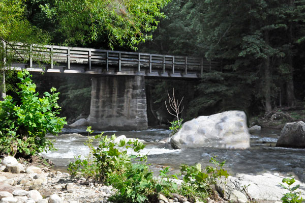 river behind the Old Rock Cafe