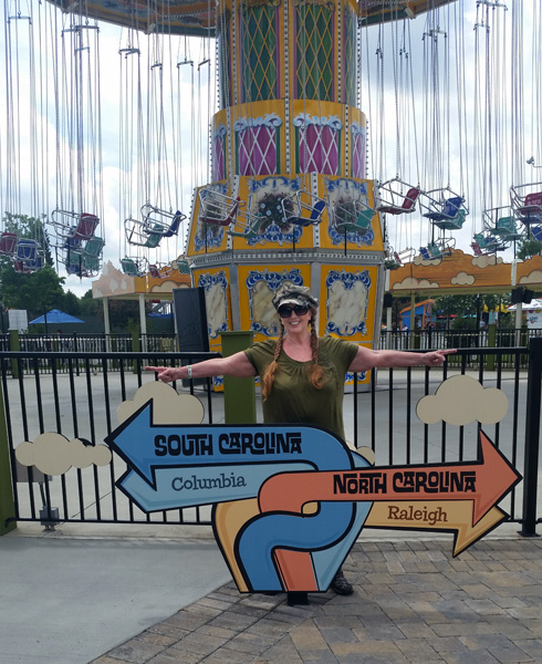 Karen Duquette in SC and NC at Carowinds