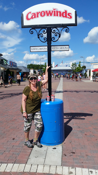 Karen Duquette in SC and NC at Carowinds