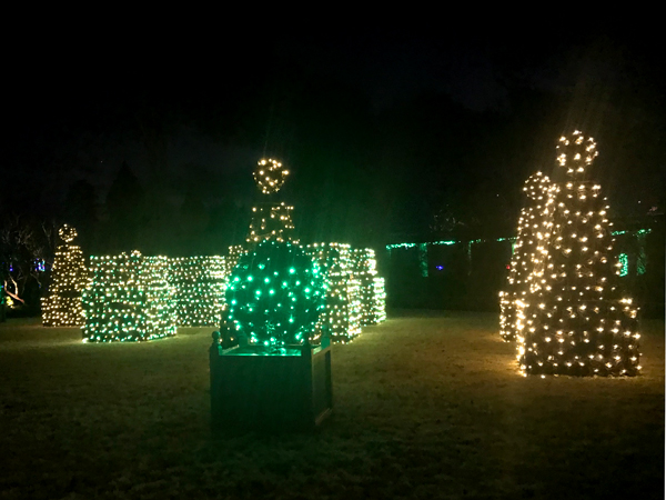 blinking Christmas trees