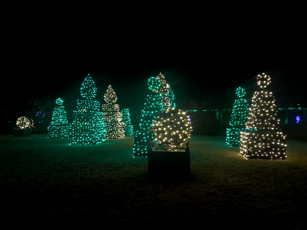 blinking Christmas trees