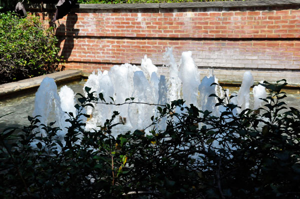 water fountain in The Canal Garden