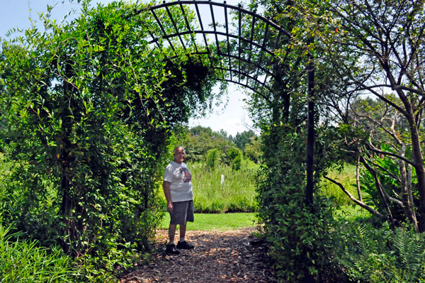 Lee Duquette in the Ribbon Garden