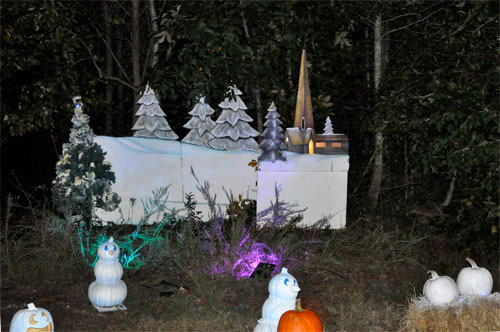 The white pumpkin area