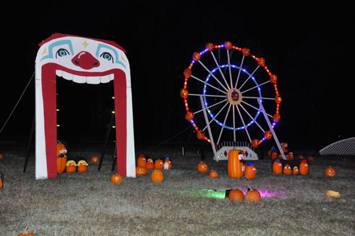 The Carnival area and ferris wheel