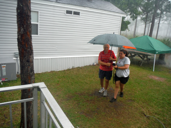 Lee Duquette and his granddaughter