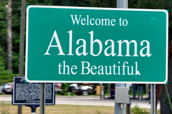 Alabam state sign