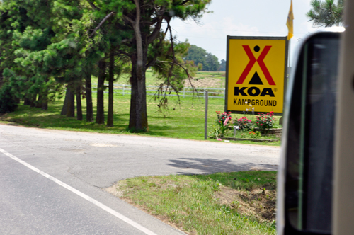 KOA sign