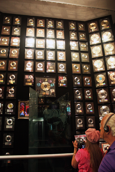 The two rV Gypsies in the trophy room at Graceland