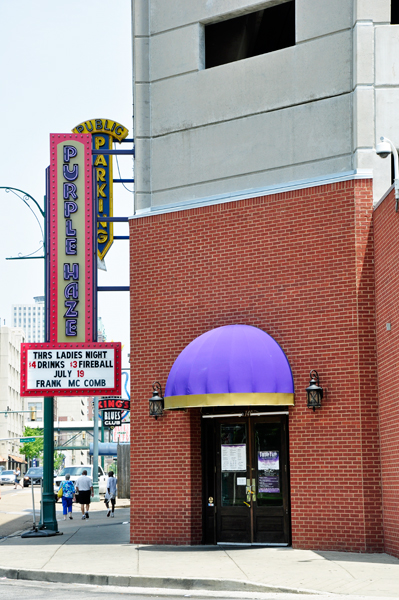 Piurple Haze club on Beale Street