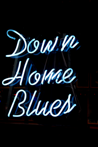 window sign-Down Home Blues