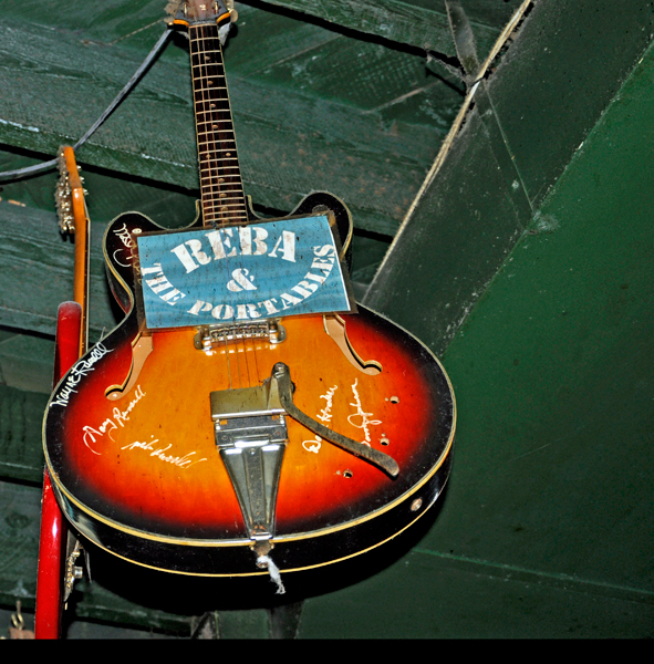 Reba's guitar at Rum Boogie Cafe
