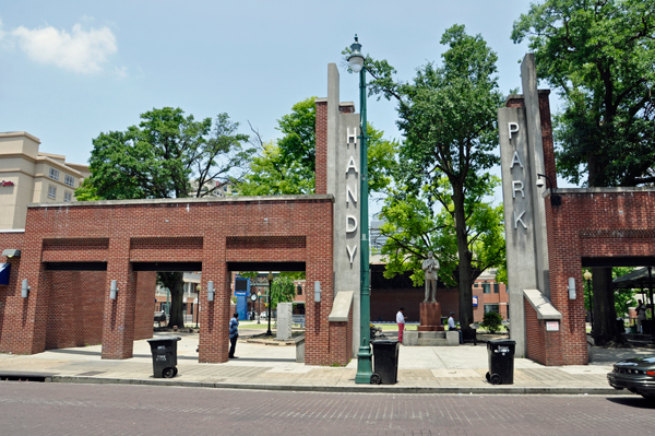 entrance to Handy Park on Beale Street