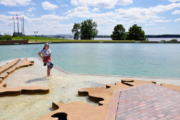 Karen Duquette at Mud Island