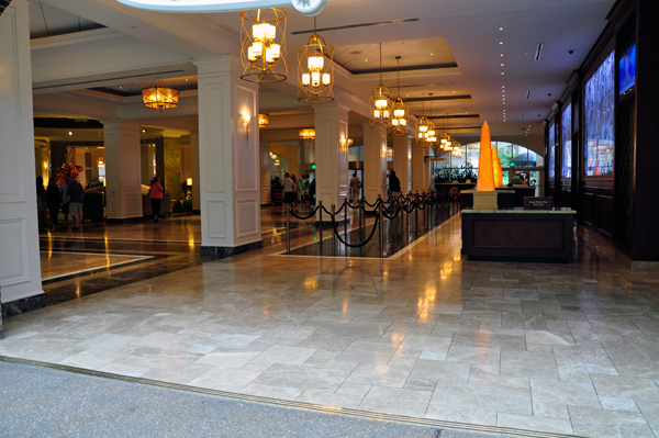 the lobby of the Gaylord Opryland Hotel