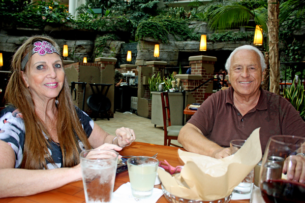 The two RV Gypsies eating inside the Gaylord Opryland Hotel