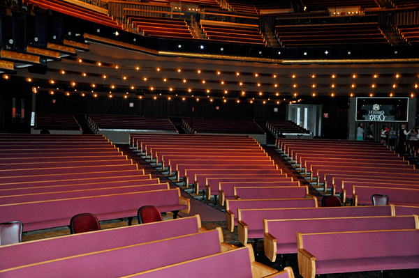 seating at the Grand Ole Opry