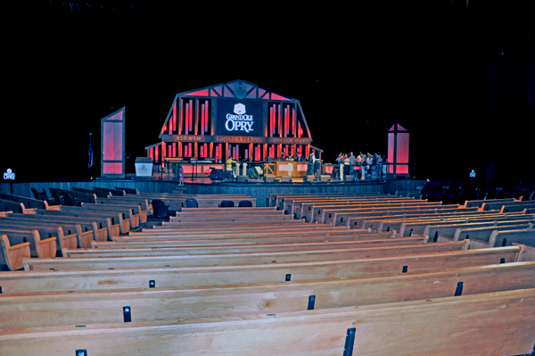 The Grand Ole Opry seating and stage