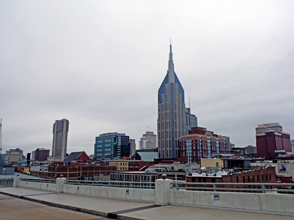 View of Nashville from the bridge