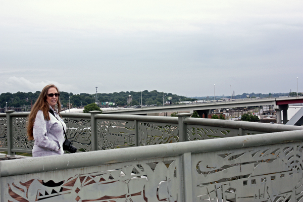 Karen Duquette on The Shelby Street Pedestrian Bridge