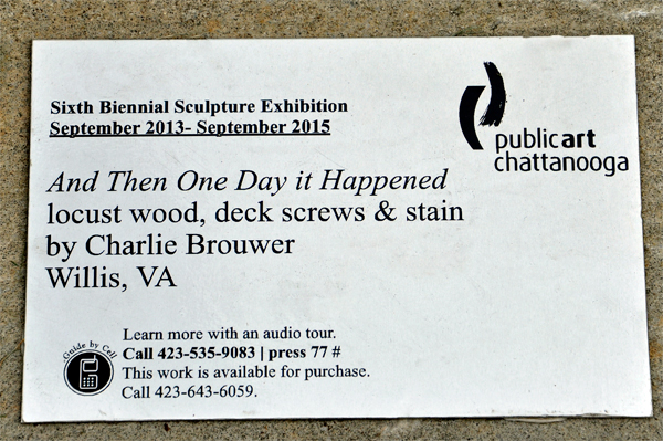 sign about Public Art in Chattanooga