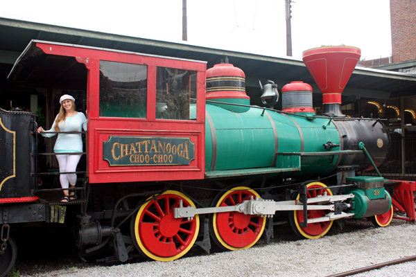 Karen Duquette on the Chattanooga Choo-Choo