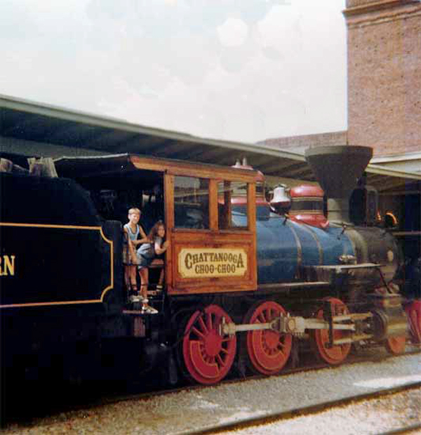 the children of the two RV Gypsies' on the Chattanooga Choo-Choo in 1977