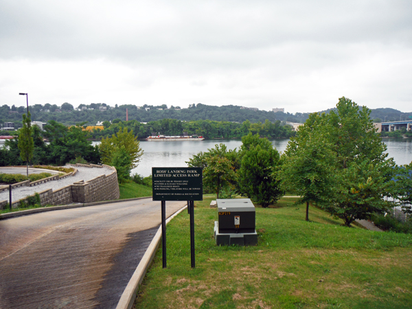 the ramp into the Tennessee River