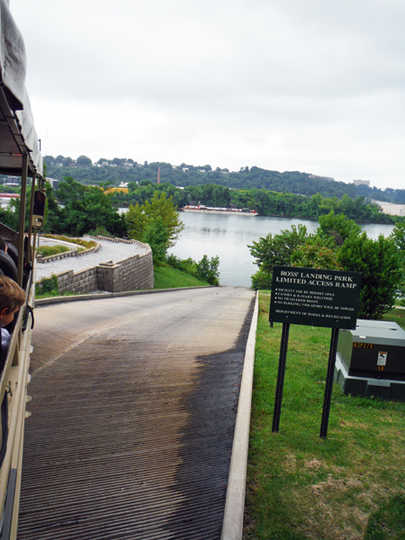 the ramp into the Tennessee River