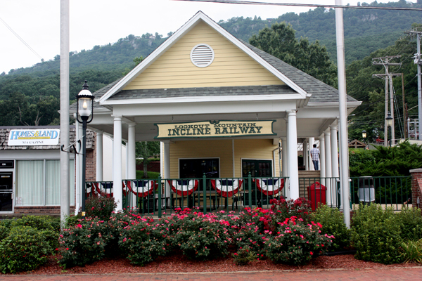 entrance to the Lookout Mtn Incline Railway