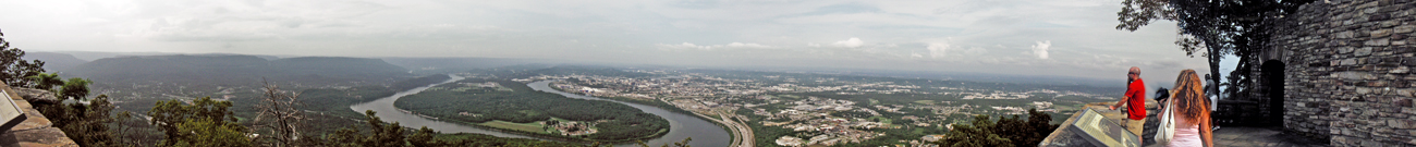 panorama and view from Point Park