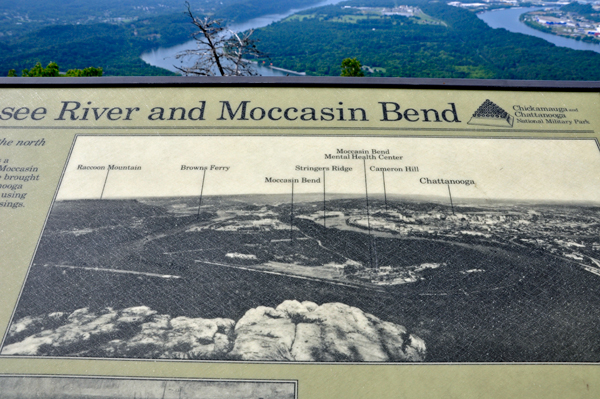 sign showing location of Moccasin Bend