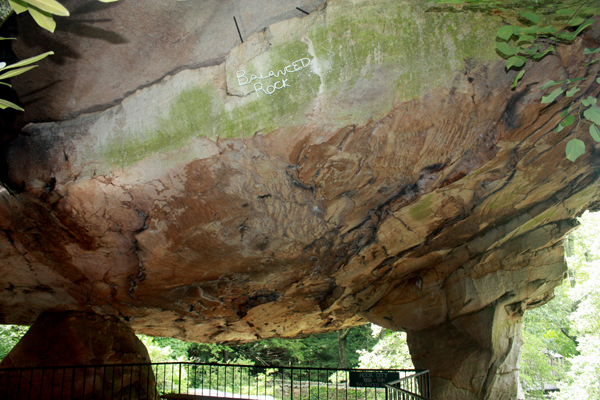 Lee Duquette under the 1,000 Ton Balanced Rock