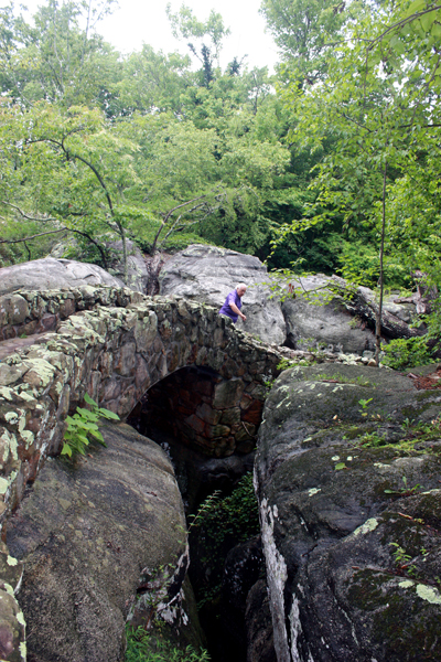 Lee Duquette looking down at GNOMES Overpass