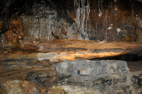 formation inside Ruby Falls