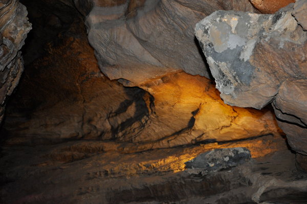 formation inside Ruby Falls