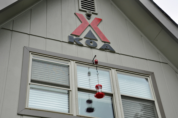 a hummingbird feeder