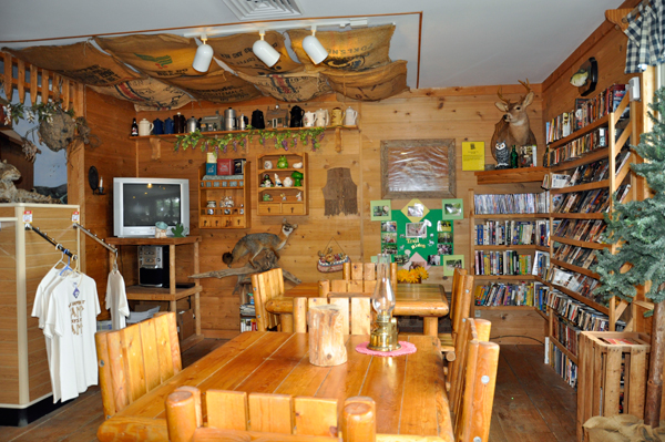 The inside of the KOA office