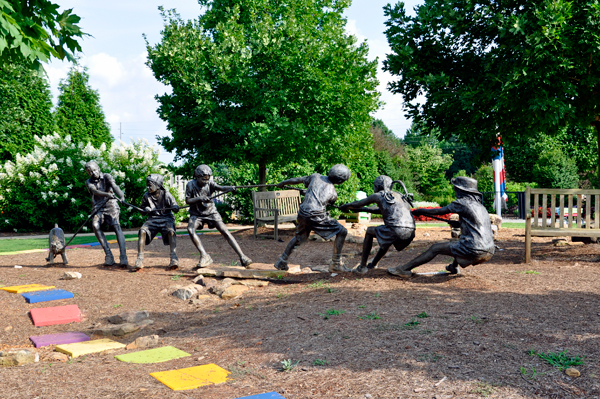 Tug of war monument 