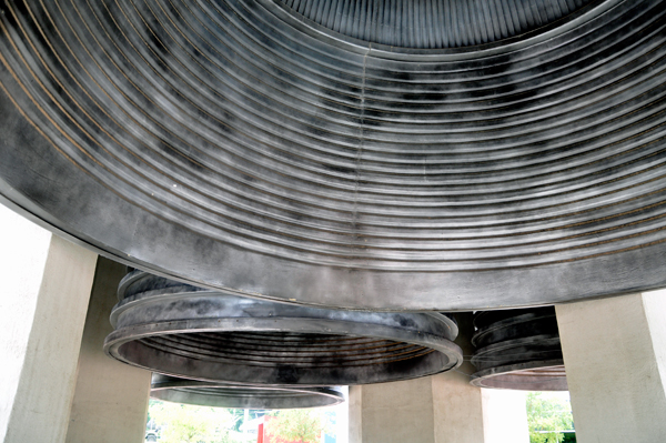 looking up into the rocket pipe