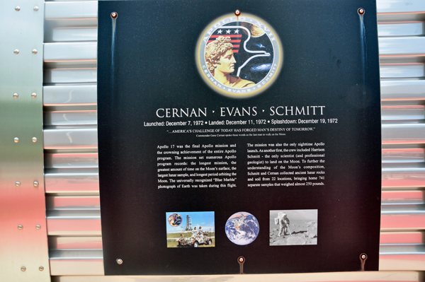 Cernan, Evans, Schmit display