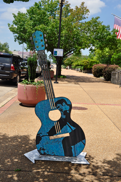 Elivs painted guitar