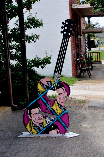 Elvis painted guitar